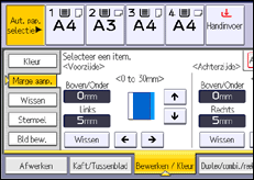 Schermafbeelding bedieningspaneel