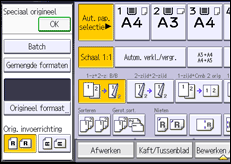 Schermafbeelding bedieningspaneel