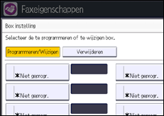 Schermafbeelding bedieningspaneel