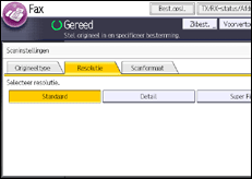 Schermafbeelding bedieningspaneel