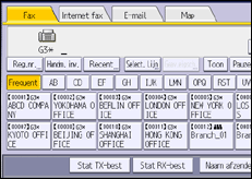 Schermafbeelding bedieningspaneel