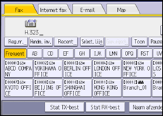 Schermafbeelding bedieningspaneel