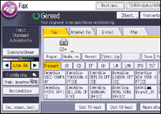 Schermafbeelding bedieningspaneel