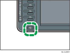 Afbeelding van de toets Controleer status
