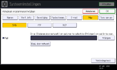 Schermafbeelding bedieningspaneel