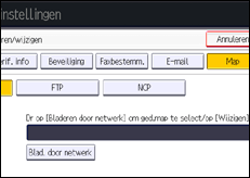 Schermafbeelding bedieningspaneel