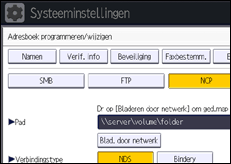 Schermafbeelding bedieningspaneel