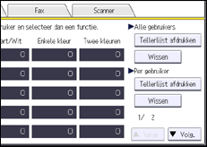 Schermafbeelding bedieningspaneel