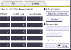 Schermafbeelding bedieningspaneel