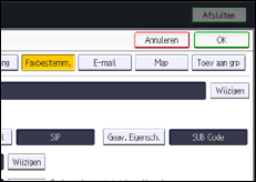 Schermafbeelding bedieningspaneel