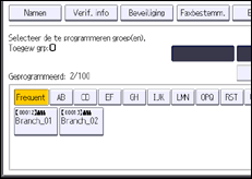 Schermafbeelding bedieningspaneel