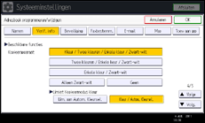 Schermafbeelding bedieningspaneel