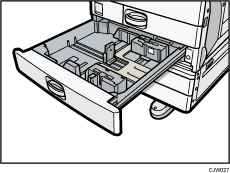 Afbeelding van de papierlade klein papier