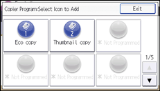 Operation panel screen illustration