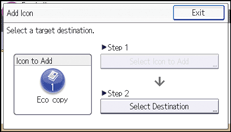 Operation panel screen illustration