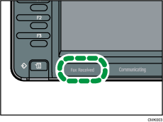 Fax Received indicator illustration