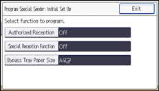 Operation panel screen illustration