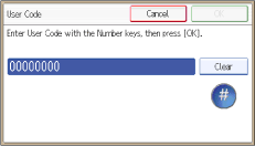 Operation panel screen illustration