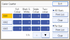 Operation panel screen illustration
