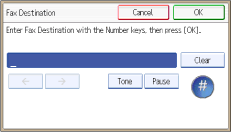 Operation panel screen illustration