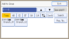 Operation panel screen illustration