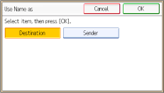 Operation panel screen illustration