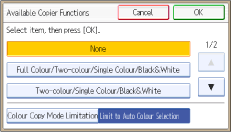 operation panel screen illustration