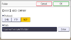 Operation panel screen illustration