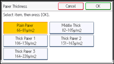 Operation panel screen illustration
