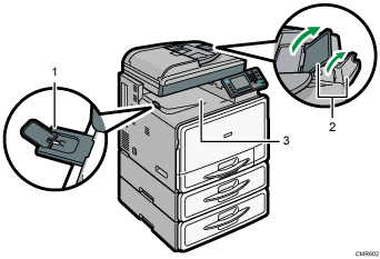 Main unit illustration numbered callout illustration