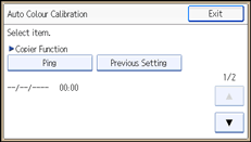 Operation panel screen illustration
