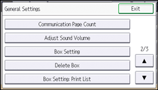 Operation panel screen illustration