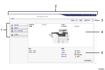 網頁瀏覽器畫面說明圖編號標註說明圖