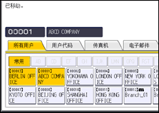 操作面板屏幕图例