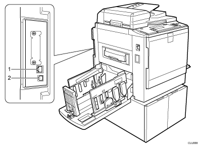 带编号的机器插图