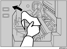 Ilustración del interior de la máquina