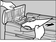 Illustration du capot du chargeur automatique de documents