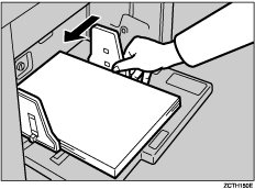 Afbeelding zijgeleiders voor papierinvoer