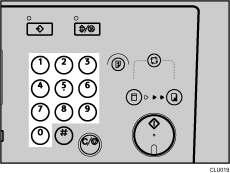 Sayı tuşları gösterimi