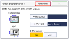 Abbildung Bedienfeld-Display
