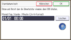 Abbildung Bedienfeld-Display