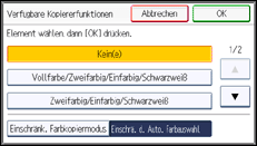 Abbildung Bedienfeld-Display