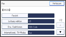 Abbildung Bedienfeld-Display
