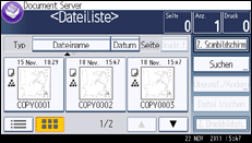 Abbildung Bedienfeld-Display