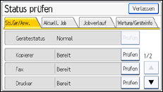 Abbildung Bedienfeld-Display