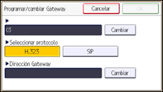 Ilustración de la pantalla panel de mandos