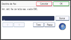 Ilustración de la pantalla panel de mandos