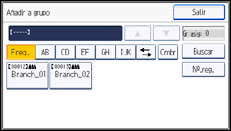 Ilustración de la pantalla panel de mandos