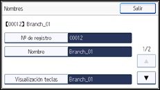 Ilustración de la pantalla panel de mandos