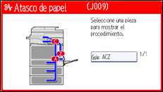 Ilustración de la pantalla panel de mandos